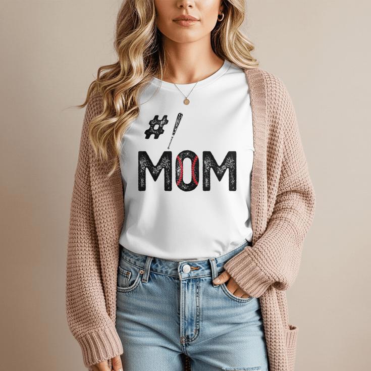 Baseball Mom Number One 1 Mother Baseball Lover Mother's Day Women T-Shirt Baseball Mom Number One 1 Mother Baseball Lover Mother's Day Women T-Shirt