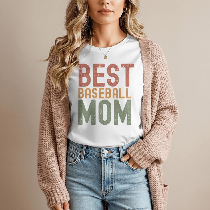 Best Baseball Mom Sports Cute Moms Day Premium Women T-Shirt