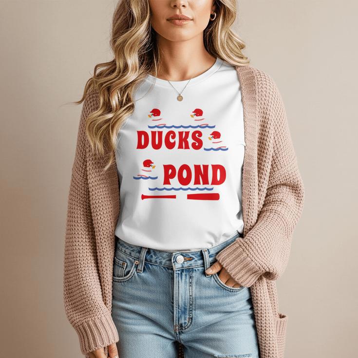 Cute Ducks On The Pond Cute Baseball Mom T-Shirt Women T-Shirt Cute Ducks On The Pond Cute Baseball Mom T-Shirt Women T-Shirt
