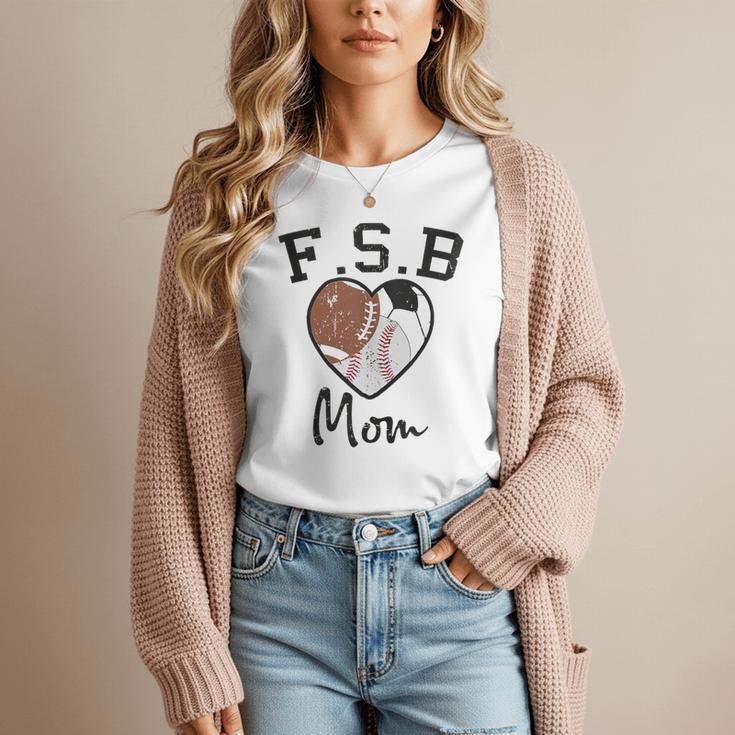 Football Soccer Baseball Mom For Women Women T-Shirt