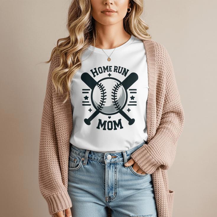 Home Run Mom Shirt Baseball Mom Mother's Day Women T-Shirt