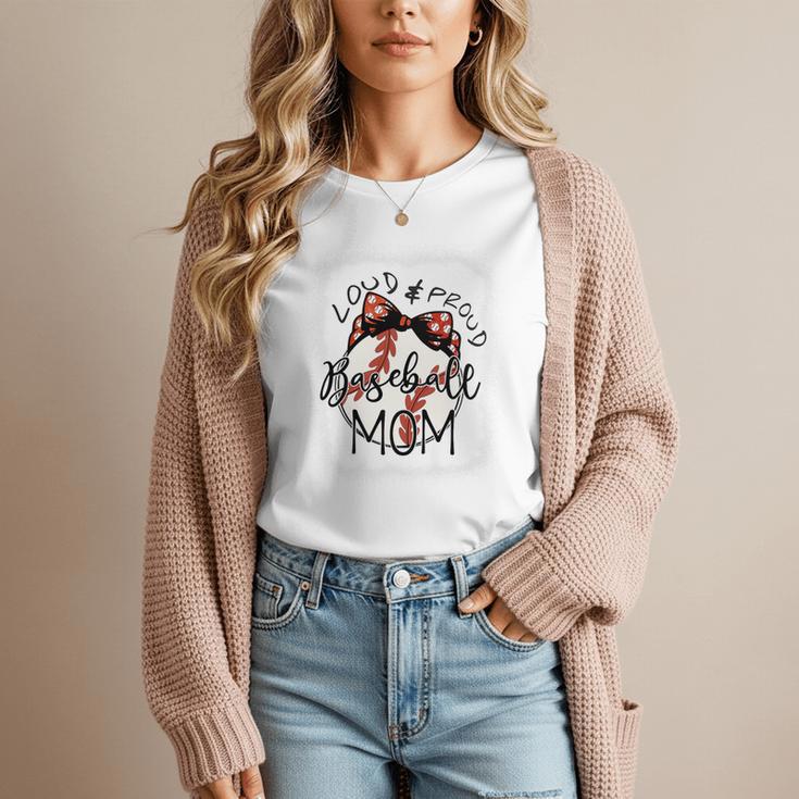 Loud Proud Baseball Mom Mommy Premium Women T-Shirt Loud Proud Baseball Mom Mommy Premium Women T-Shirt