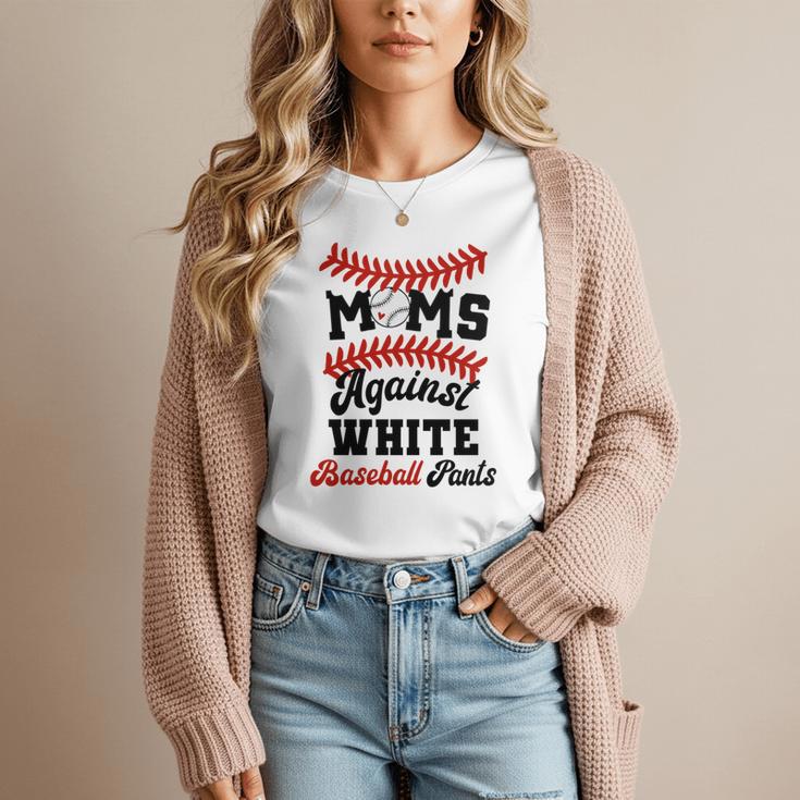 Moms Against Baseball Pants Baseball Mom Joke Women T-Shirt Moms Against Baseball Pants Baseball Mom Joke Women T-Shirt