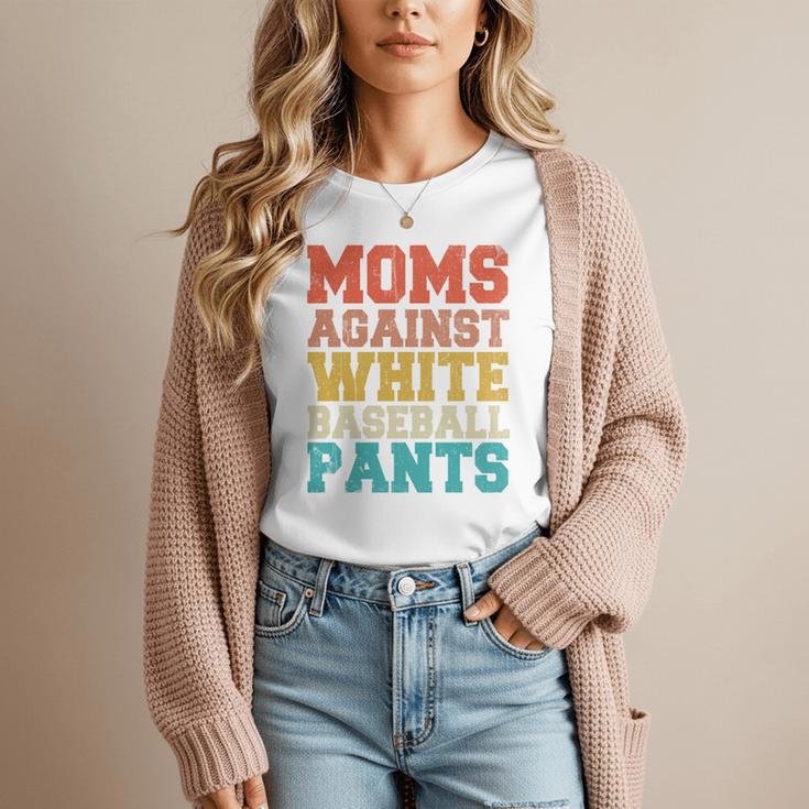 Moms Against Baseball Pants Baseball Mom Mother Women T-Shirt