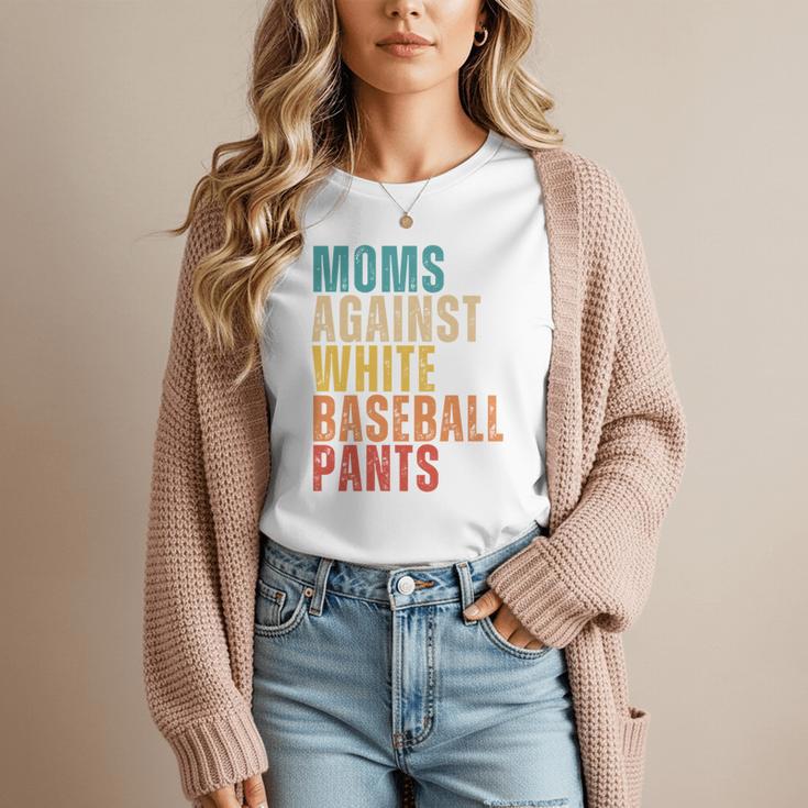 Moms Against Baseball Pants Baseball Mom Retro Women T-Shirt Moms Against Baseball Pants Baseball Mom Retro Women T-Shirt