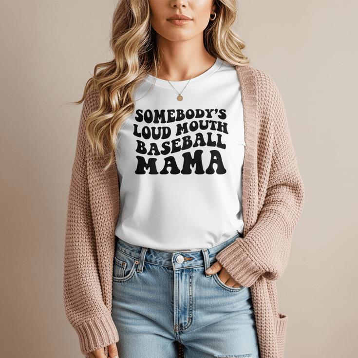 Somebody's Loud Mouth Baseball Mama Baseball Mom Women T-Shirt
