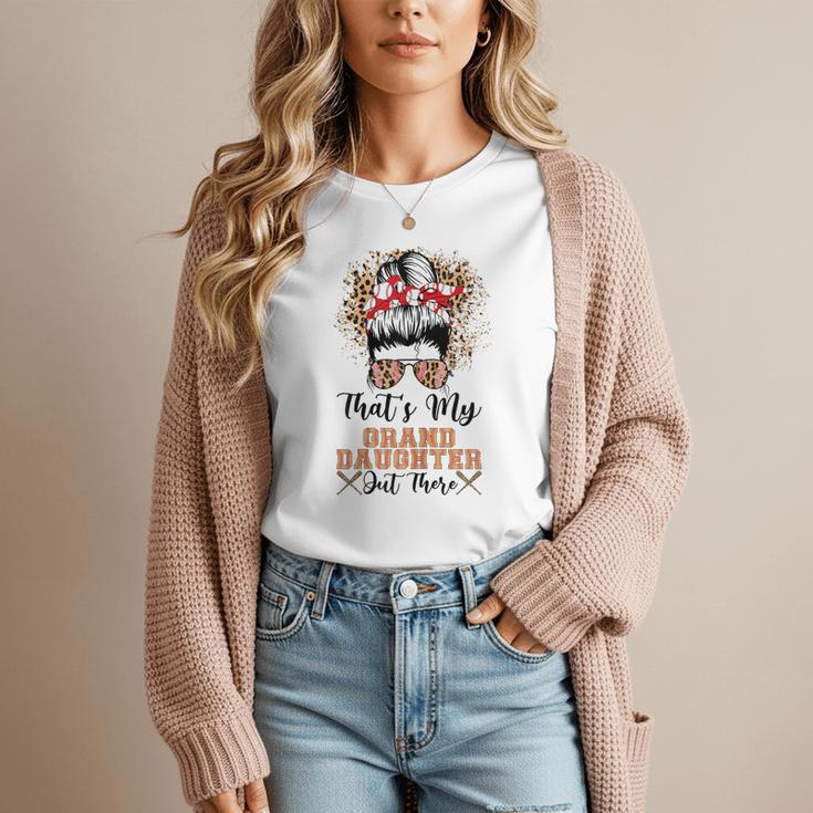 That's My Granddaughter Out There Baseball Mom Mother's Day Women T-Shirt