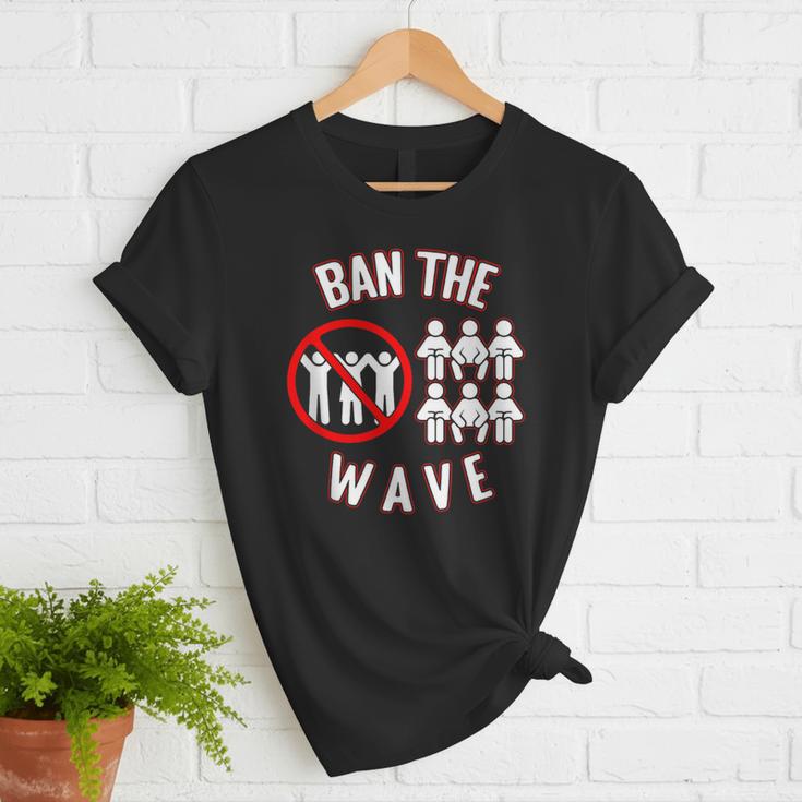 Baseball Ban The Wave Baseball Mom Player Coach Fan Women T-Shirt