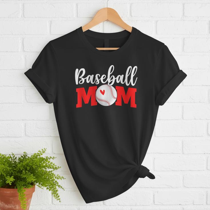 Baseball Mom Cute Letter Print Women Cute Mother's Day Women T-Shirt Baseball Mom Cute Letter Print Women Cute Mother's Day Women T-Shirt