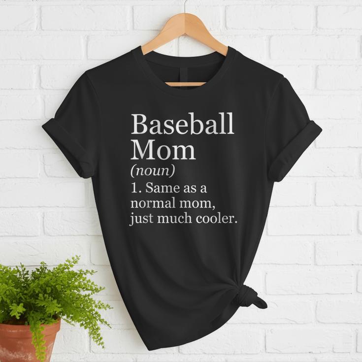 Baseball Mom Definition Sarcastic Sports Women T-Shirt