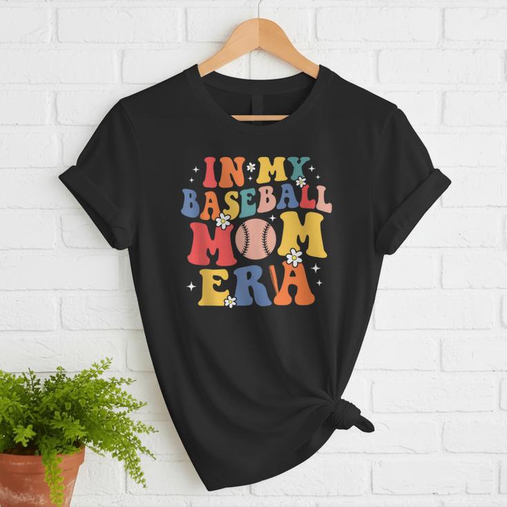 In My Baseball Mom Era Cute Mommy Groovy Women T-Shirt In My Baseball Mom Era Cute Mommy Groovy Women T-Shirt