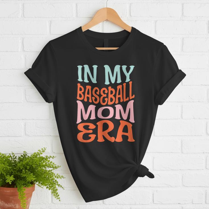 In My Baseball Mom Era Lover Groovy Retro Mother's Day Women T-Shirt In My Baseball Mom Era Lover Groovy Retro Mother's Day Women T-Shirt