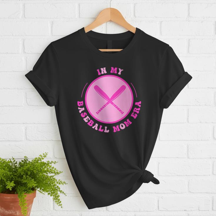 In My Baseball Mom Era Retro Game Day Mom Era 2 Sides Women T-Shirt In My Baseball Mom Era Retro Game Day Mom Era 2 Sides Women T-Shirt