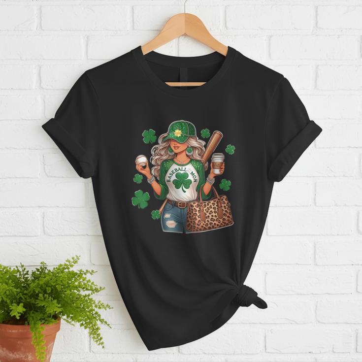 Baseball Mom Green Shamrock St Patrick Day Women Women T-Shirt Baseball Mom Green Shamrock St Patrick Day Women Women T-Shirt