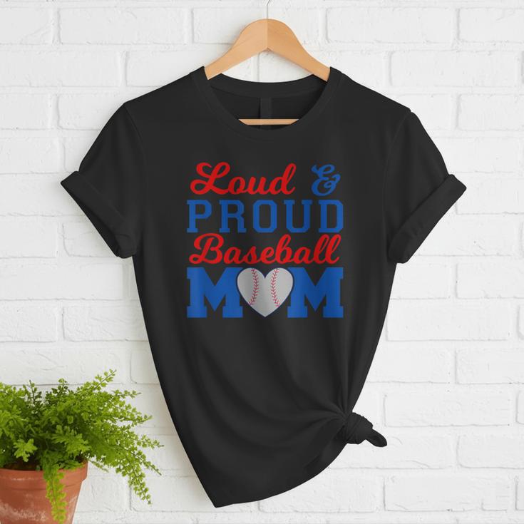 Baseball Mom Tee Loud & Proud Baseball Mom Women T-Shirt