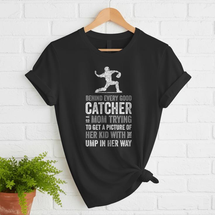 Baseball Mom Tee Baseball Player Mom Women T-Shirt