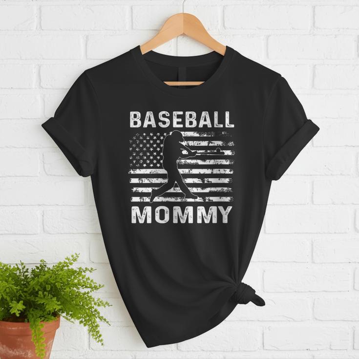 Baseball Mommy Mom USA Flag 4th Of July Women T-Shirt Baseball Mommy Mom USA Flag 4th Of July Women T-Shirt