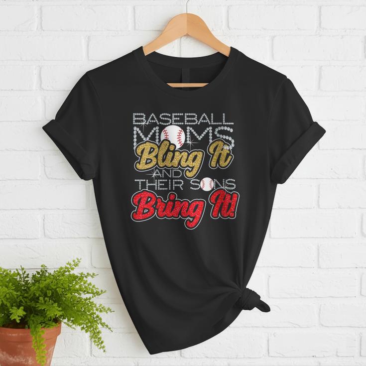 Baseball Moms Bling It & Their Sons Bring It For Women Women T-Shirt
