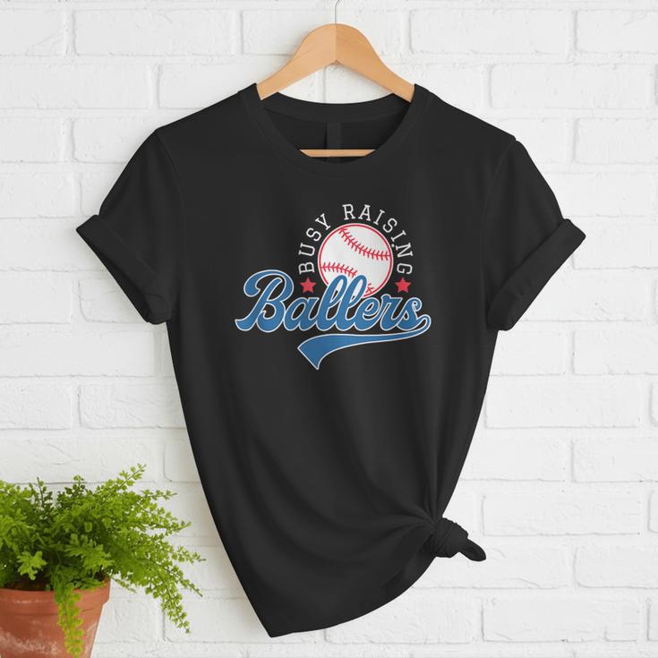 Busy Raising Ballers Baseball Mom Group Tee Women T-Shirt Busy Raising Ballers Baseball Mom Group Tee Women T-Shirt