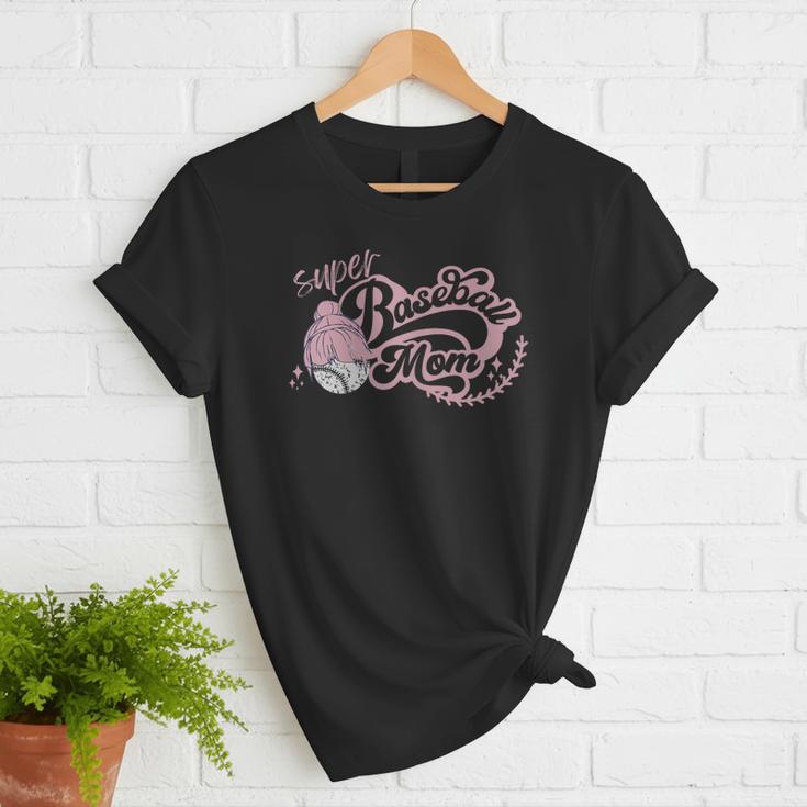 Cool Super Baseball Mom Cool Mother's Day Mama Woman Cute Women T-Shirt