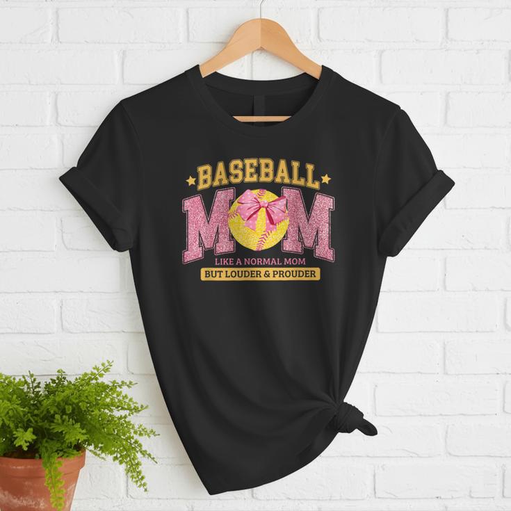 Coquette Baseball Mom Bow Like A Normal Mom But Mother's Day Women T-Shirt Coquette Baseball Mom Bow Like A Normal Mom But Mother's Day Women T-Shirt