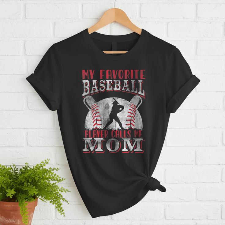 My Favorite Baseball Player Calls Me Mom Proud Baseball Mom Women T-Shirt My Favorite Baseball Player Calls Me Mom Proud Baseball Mom Women T-Shirt