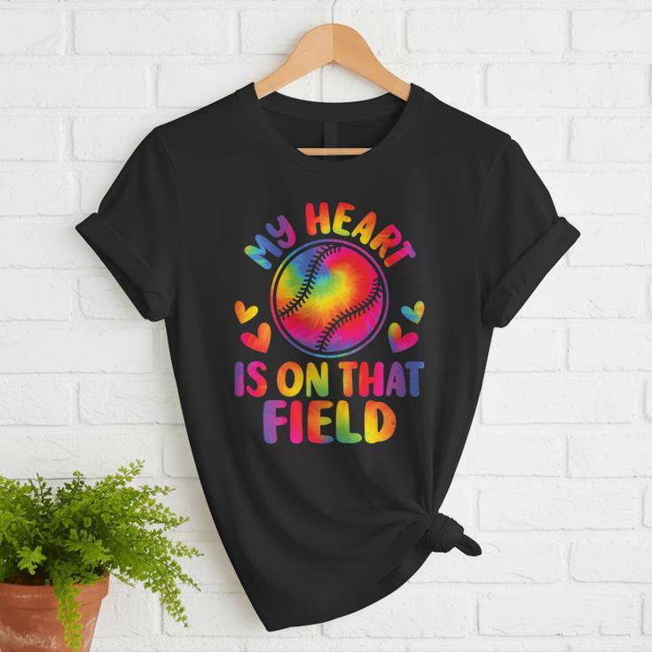 My Heart Is On That Field Cute Baseball Mom Women Women T-Shirt