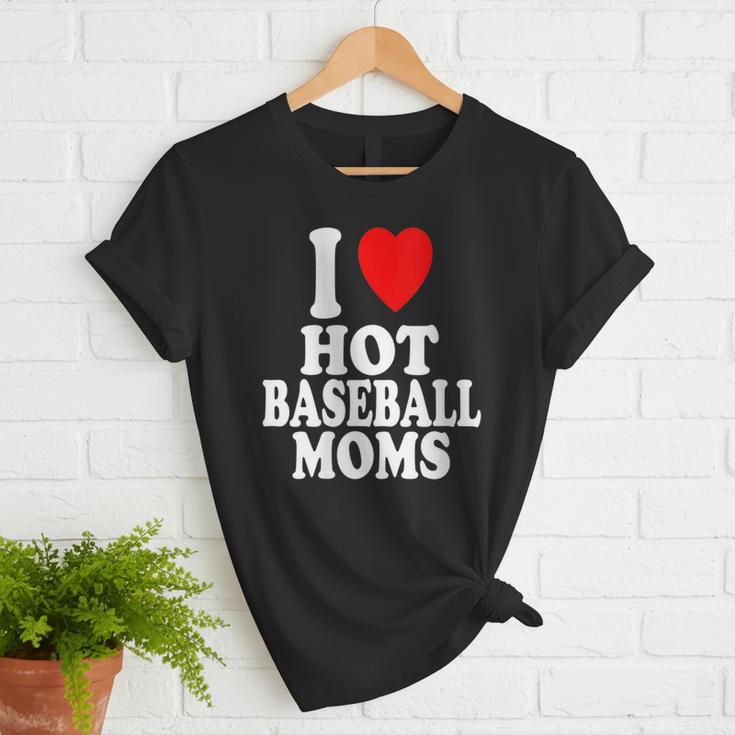 I Heart Love Hot Baseball Moms MILF Cougar Older Woman Women T-Shirt