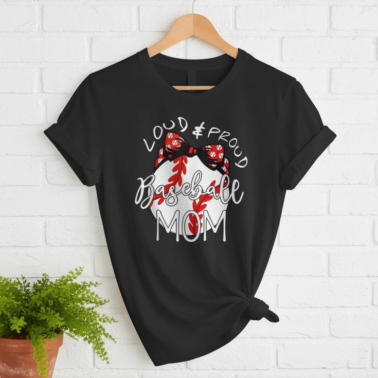 Loud & Proud Baseball Mom Baseballs Mother Sport Women Girls Women T-Shirt
