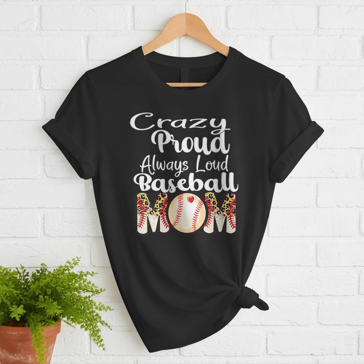 Loud And Proud Baseball Mom Messy Bun 2024 Women T-Shirt