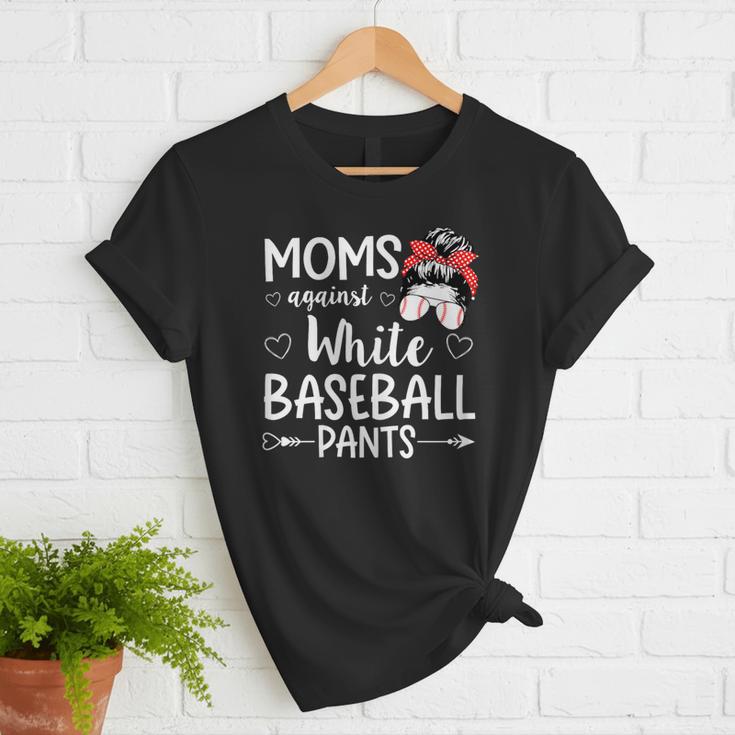 Moms Against White Baseball Pants For a Baseball Mom Women T-Shirt Moms Against White Baseball Pants For a Baseball Mom Women T-Shirt