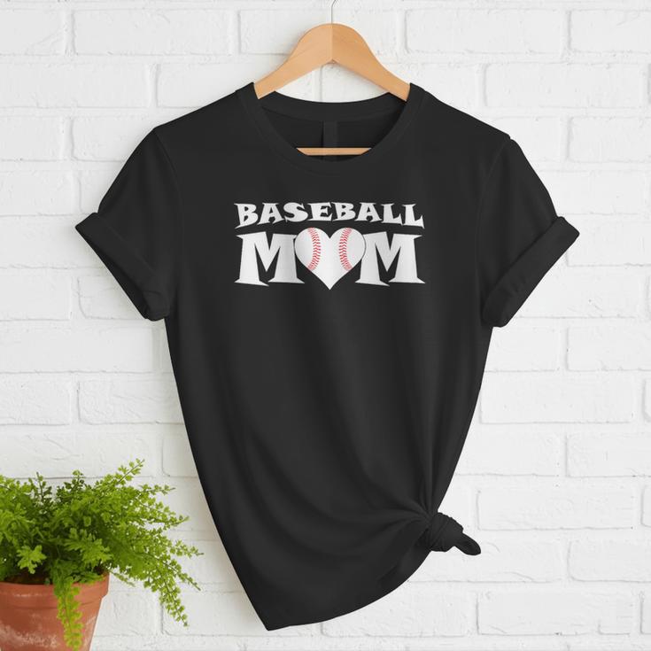 Proud Baseball Mom With Heart Game Day Women T-Shirt Proud Baseball Mom With Heart Game Day Women T-Shirt
