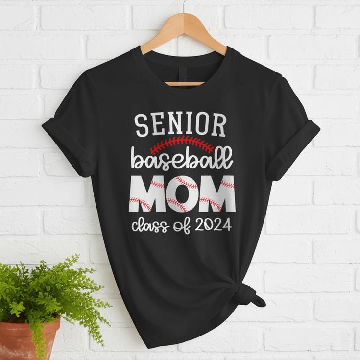 Senior Baseball Mom Class Of 2024 Baseball Senior Night Women T-Shirt