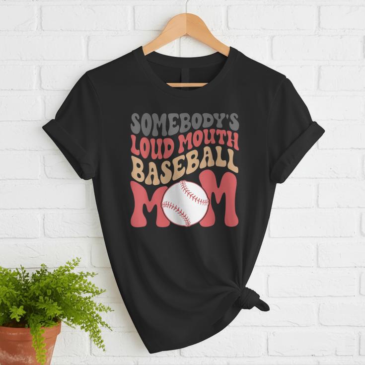 Somebody's Loudmouth Baseball Mom Baseball Women T-Shirt