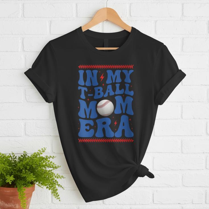 In My T-Ball Mom Era Baseball Mom Groovy Mother's Day Women T-Shirt In My T-Ball Mom Era Baseball Mom Groovy Mother's Day Women T-Shirt