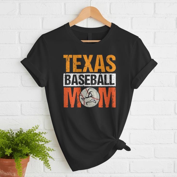 Texas Baseball Mom Design Baseball Player And Baseball Women T-Shirt Texas Baseball Mom Design Baseball Player And Baseball Women T-Shirt