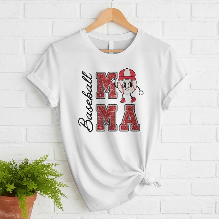 Baseball Mama Baseball Mom Game Day Senior Night Women T-Shirt