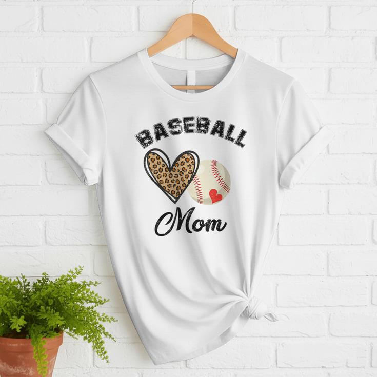 Baseball Mom Leopard Heart Baseball Player Kids Women T-Shirt Baseball Mom Leopard Heart Baseball Player Kids Women T-Shirt