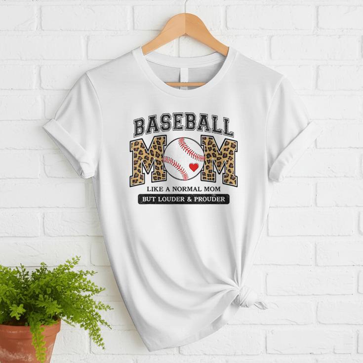 Baseball Mom Leopard Like a Normal But Louder And Prouder Women T-Shirt Baseball Mom Leopard Like a Normal But Louder And Prouder Women T-Shirt
