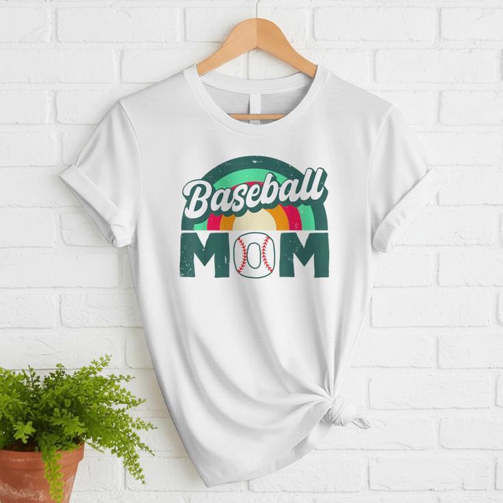 Baseball Mom Rainbow Game Day Women T-Shirt Baseball Mom Rainbow Game Day Women T-Shirt