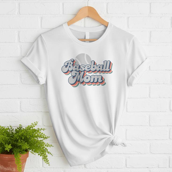Baseball Mom Sporty Retro Baseball Team Momma Gray Women T-Shirt Baseball Mom Sporty Retro Baseball Team Momma Gray Women T-Shirt