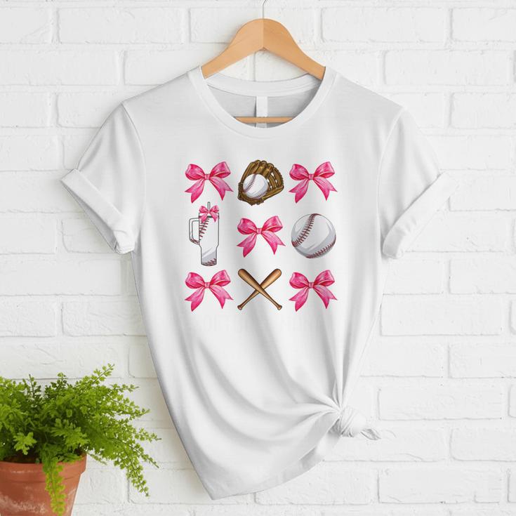 Baseball Nana Era Bows Baseball Mom Women Women T-Shirt Baseball Nana Era Bows Baseball Mom Women Women T-Shirt