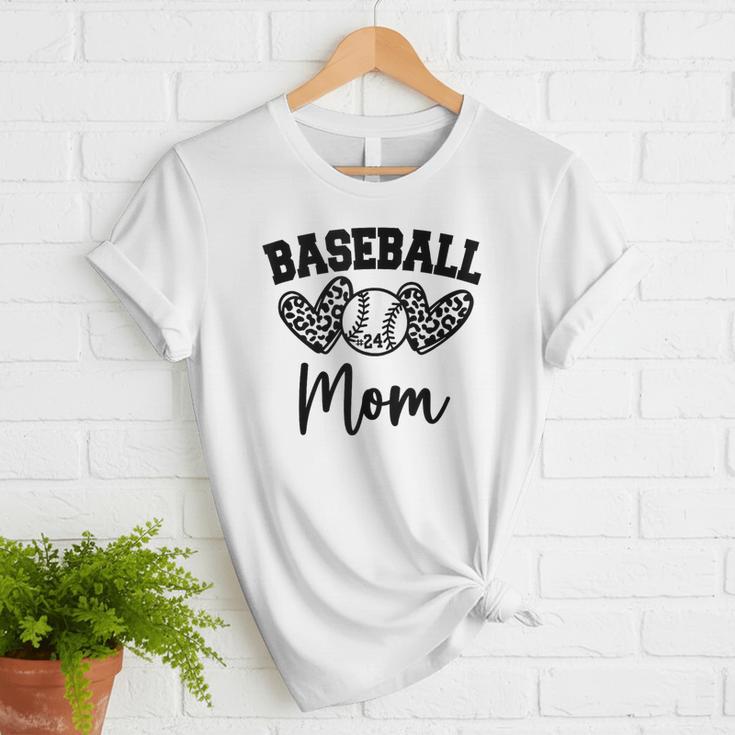 Custom Baseball Mom Number 24 Heart For Mom Women T-Shirt Custom Baseball Mom Number 24 Heart For Mom Women T-Shirt