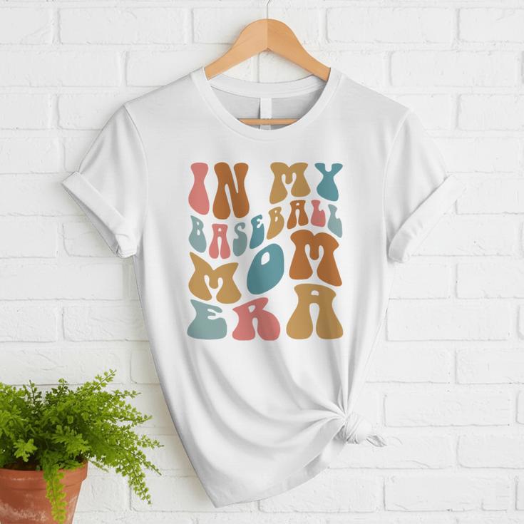 Groovy In My Baseball Mom Era Softball Game Day Women T-Shirt Groovy In My Baseball Mom Era Softball Game Day Women T-Shirt
