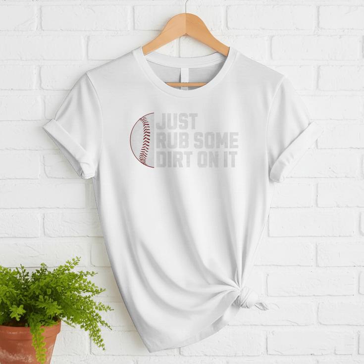 Sports Meme Rub Some Dirt On It For Baseball Mom Premium Women T-Shirt Sports Meme Rub Some Dirt On It For Baseball Mom Premium Women T-Shirt