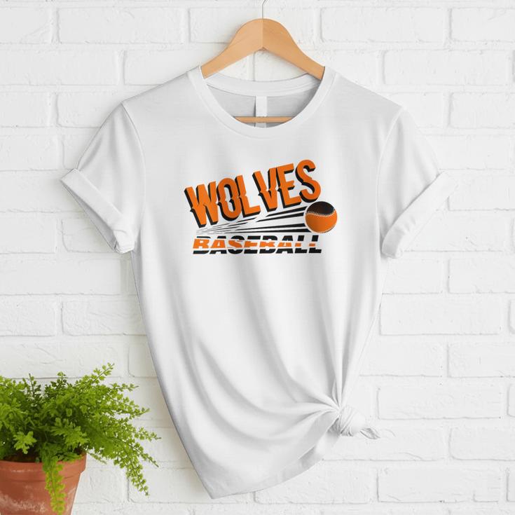 Wolves Baseball Team Baseball Mom Wolf Sports School Spirit Women T-Shirt Wolves Baseball Team Baseball Mom Wolf Sports School Spirit Women T-Shirt