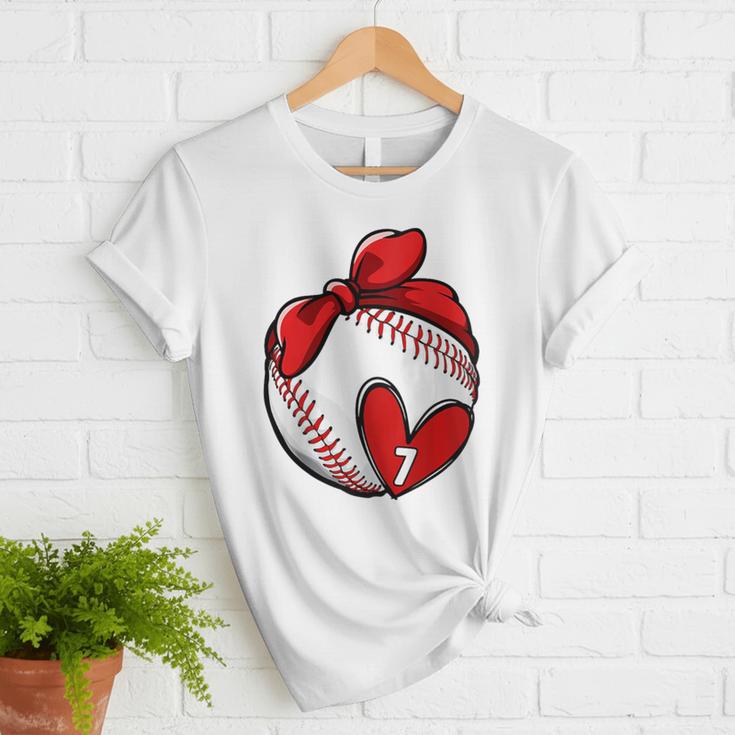 Womens Custom Baseball Mom Number 7 Heart For Mom Mommy Raglan Baseball Tee Women T-Shirt Womens Custom Baseball Mom Number 7 Heart For Mom Mommy Raglan Baseball Tee Women T-Shirt
