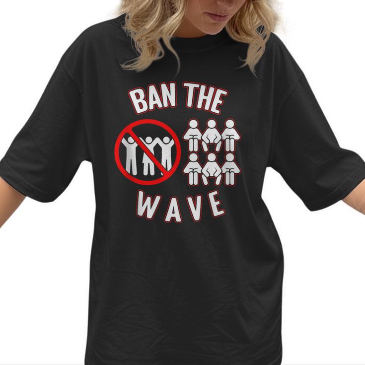 Baseball Ban The Wave Baseball Mom Player Coach Fan Women T-Shirt