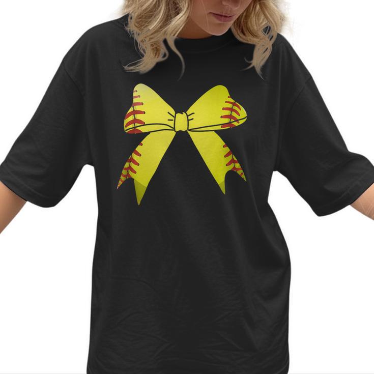 Baseball Bow Baseball Mom Women Baseball Mama Women T-Shirt 