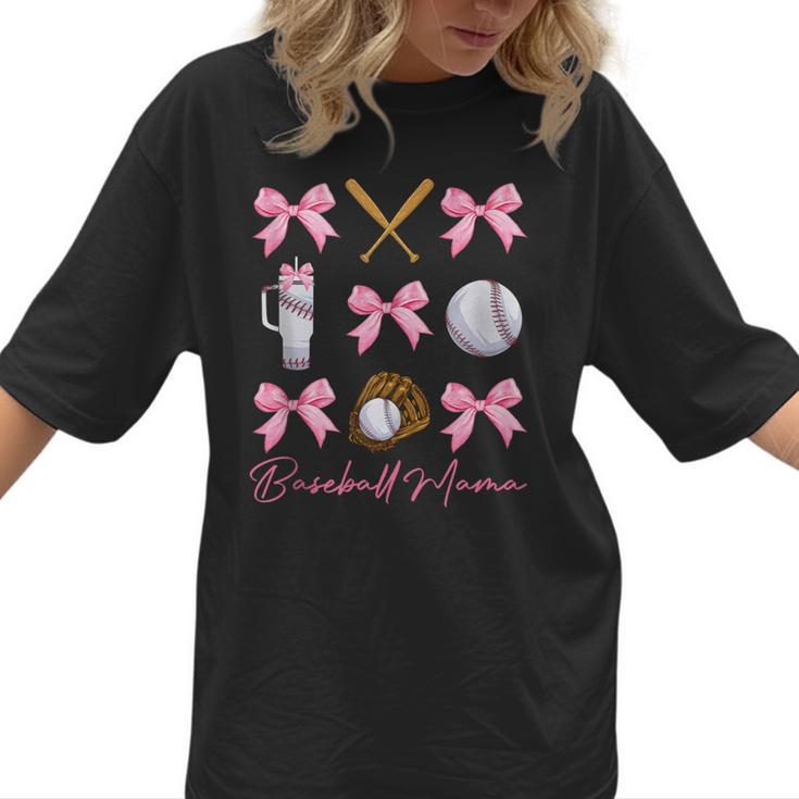 Baseball Mama Era Bows Baseball Mom Women Women T-Shirt